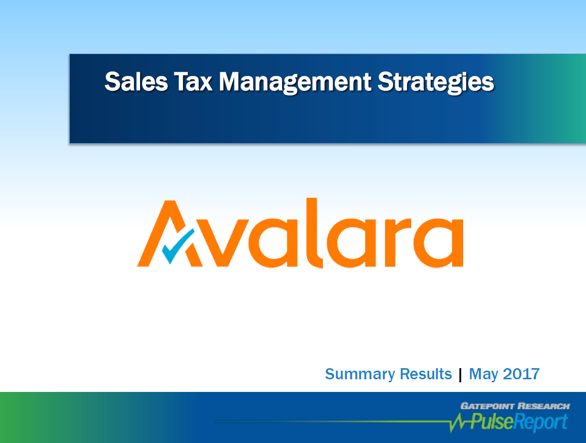 Sales Tax Management Strategies